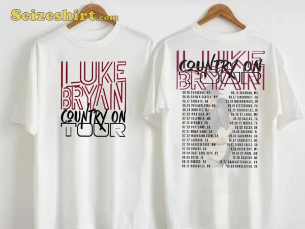 Luke Bryan Country On Tour 2023 Gift For Fan Unisex T-Shirt