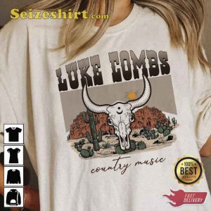 Luke Combs Contry Music Crazy Bullhead Shirt