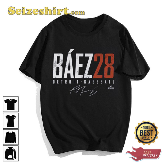 MLB Javier Baez 28 Detroit Tiger T-Shirt1