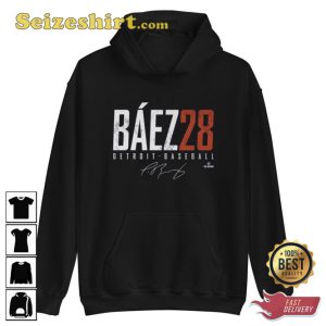 MLB Javier Baez 28 Detroit Tiger T-Shirt2