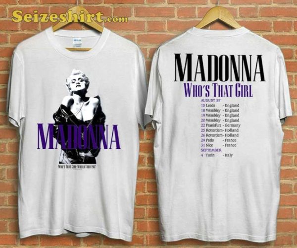 Madonna Who’s That Girl World Tour 1987 T-Shirt
