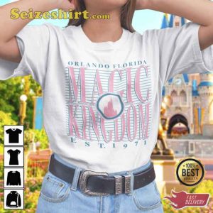 Magic Kingdom University Style Orlando Florida EST 1971 T-Shirt