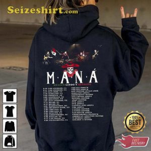 Maná Show 2023 Tour Printed 2 Slides Unisex Shirt