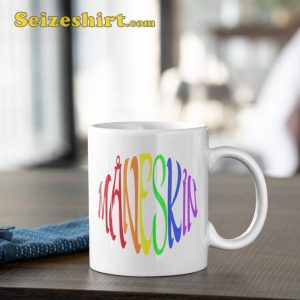 Maneskin Rainbow LGBT Pride Logo White Ceramic Souvenir Gift Mug