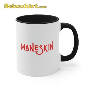 Maneskin Text Logo Design Rock Music Fan Gift Coffee Mug1