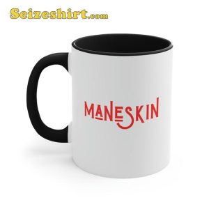 Maneskin Text Logo Design Rock Music Fan Gift Coffee Mug3