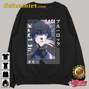 Manga Chracter Yoichi Isagi Blue Lock Retro T-Shirt Gift For Fan