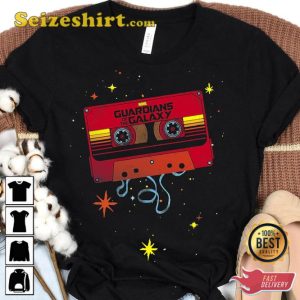 Marvel Guardians of the Galaxy Vol 3 Awesome Mix Tape Logo T-Shirt For Fans