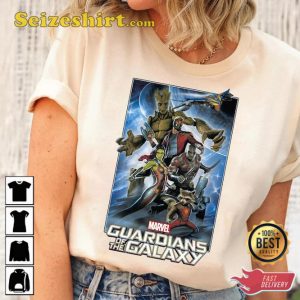 Marvel Guardians of the Galaxy Vol3 Group Poster Graphic Shirt Kid Tee