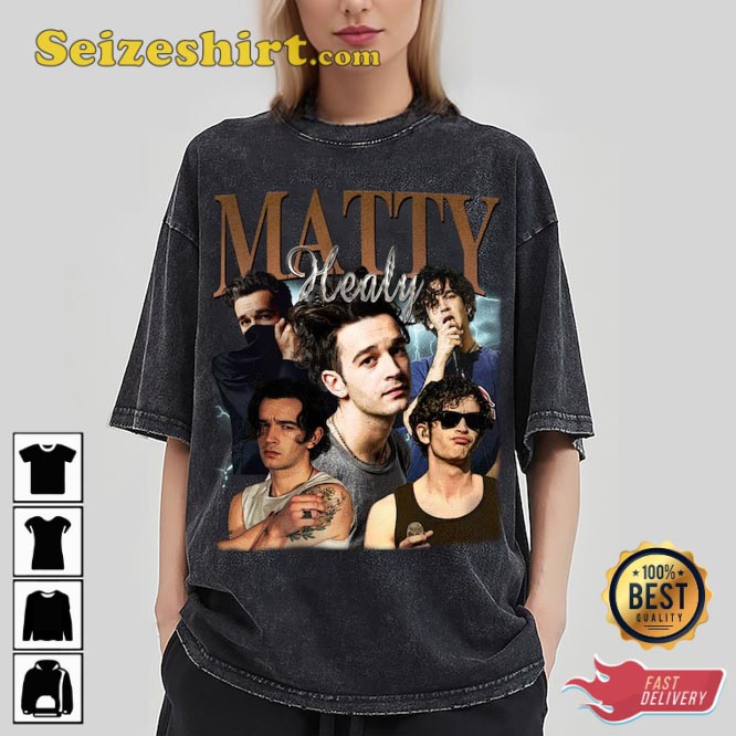 Matty Healy Pop Rock Band Unisex Gift For Fans T-Shirt Design1