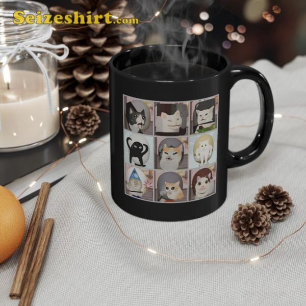 Funny Cat Stickers Pack Mug Cat Lover Gift