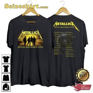 Metallica World Tour 2023 Shirt Rock Band Unisex Gift For Fans