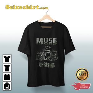 Muse Band Bear Uprising Gift For Fan Unisex Graphic T-shirt