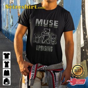 Muse Band Bear Uprising Gift For Fan Unisex Graphic T-shirt