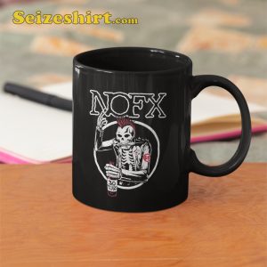 NOFX Flat Mike Punk Rock Band Skeleton Graphic Rocky Mug 1