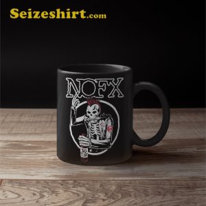 NOFX Flat Mike Punk Rock Band Skeleton Graphic Rocky Mug