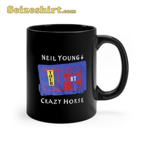 Neil Young Crazy House Life Tour Ceramic Coffee Mug