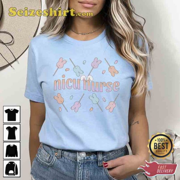 Neonatal Nurse Easter Lollipop Shirt Happy Day