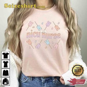 Neonatal Nurse Easter Lollipop Shirt Happy Day