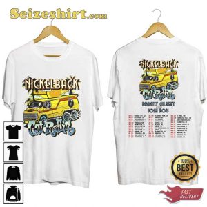 Nickelback Get Rollin Brantly Gilbert Josh Ross Tour 2023 Shirt