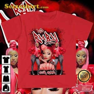 Nicki Minaj Rapper Red Ruby Da Queen Rap Hip Hop 90s Graphic Tee