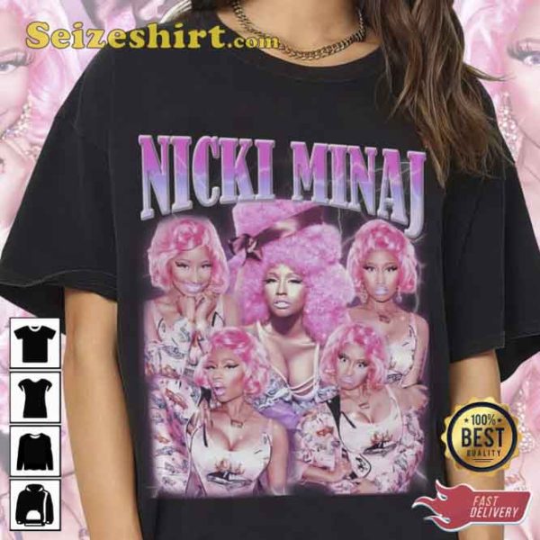 Nicki Minaj Vintage 90s Style Unisex Homage T Shirt