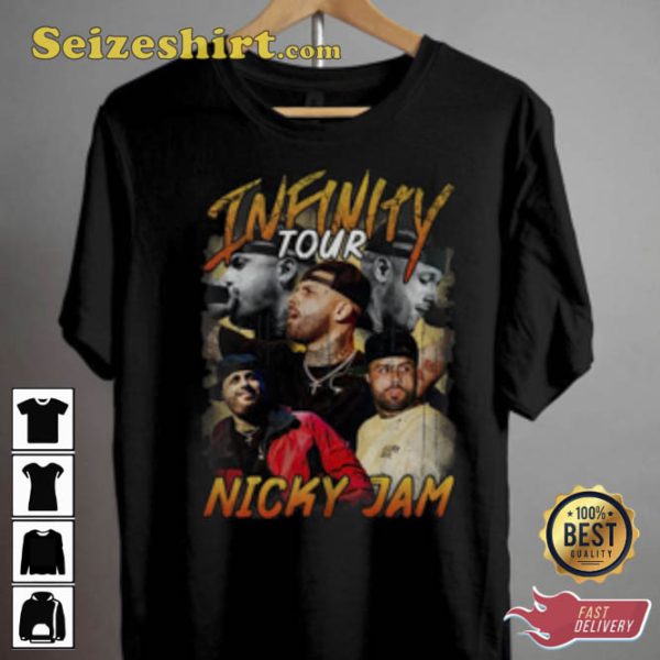 Nicky Jam Travesuras Infinity With Signature Unisex T-Shirt