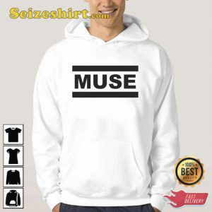 Official Black Logo Muse Band Unisex Hoodie Gift For Fan 1