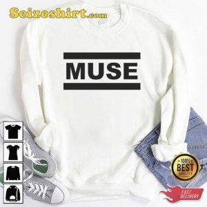 Official Black Logo Muse Band Unisex Hoodie Gift For Fan 2