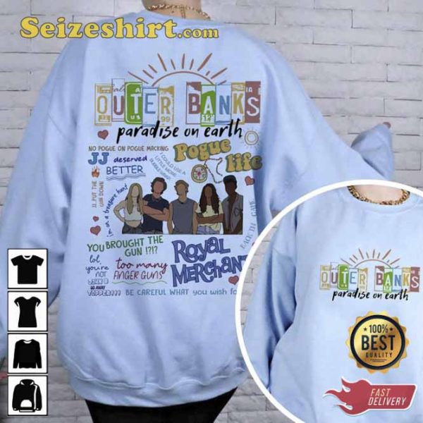 Outer Banks 3 Paradise On Earth Crewneck Sweatshirt