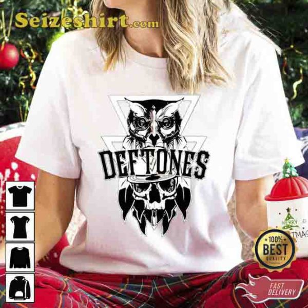 Owl Deftones Alternative Metal Band Trending Fan Gift Unisex Hoodie