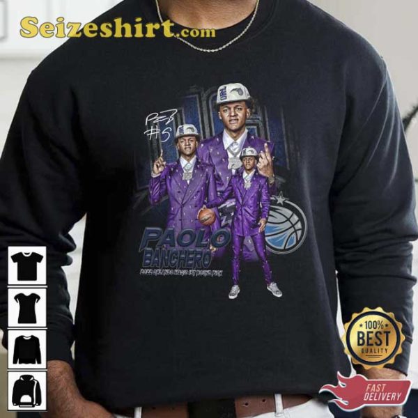 Paolo Banchero Nba Draft Orlando Basketball Shirt For Fans