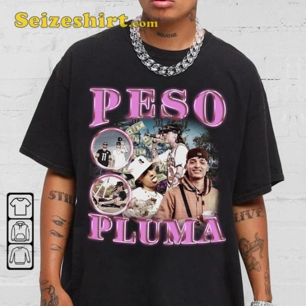 Peso Pluma Music Gift For Fan World Tour 2023 Music Concert Tee