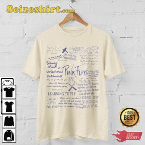 Pink Floyd Doodle Art Lyric Album Song Music T-Shirt