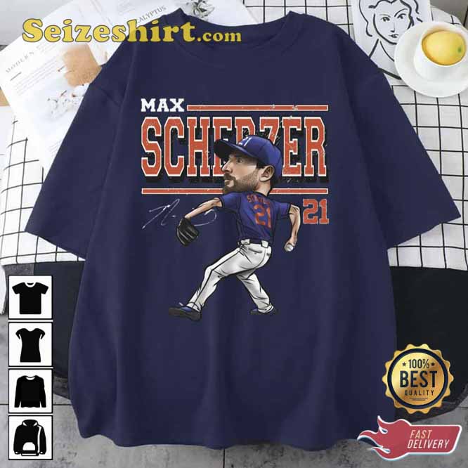 Player 21 Max Scherzer Cartoon Baseball Unisex Sweatshirt1