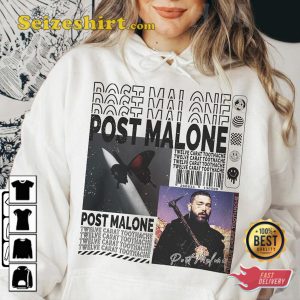 Post Malone Twelve Carat Toothache Album Cover Retro T shirt