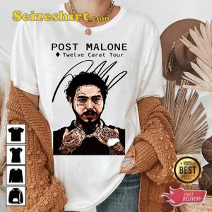 Post Malone Twelve Carat Tour 2023 Signature Vintage T shirt