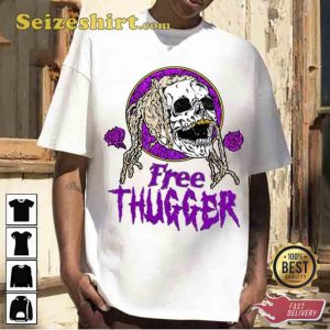 Purple Skull Art Free Thugger Young Thug Unisex Sweatshirt