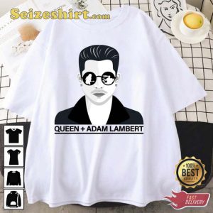 Queen Adam Lambert Grayscale Portrait Unisex T-Shirt