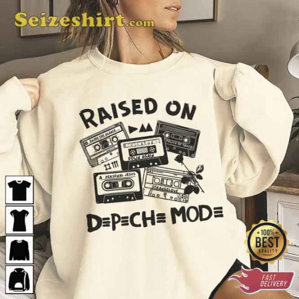 Raised On Depeche Mode Rock Tour 2023 Tee Shirt