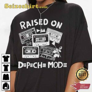 Raised On Depeche Mode Rock Tour 2023 Tee Shirt