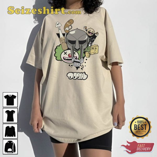 Rare Hip Hop Collectible With MF Doom Art T-shirt