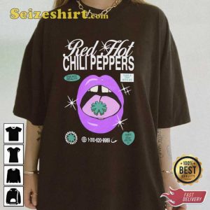 Red Hot Chili Peppers World Tour 2023 Tee Shirt Design