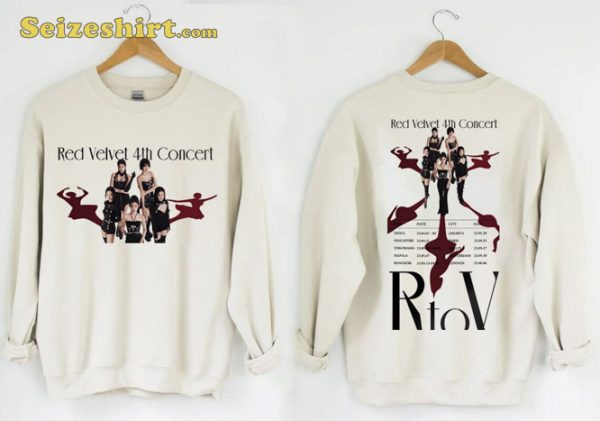 Red Velvet 4th Concert 2023 World Tour Shirt