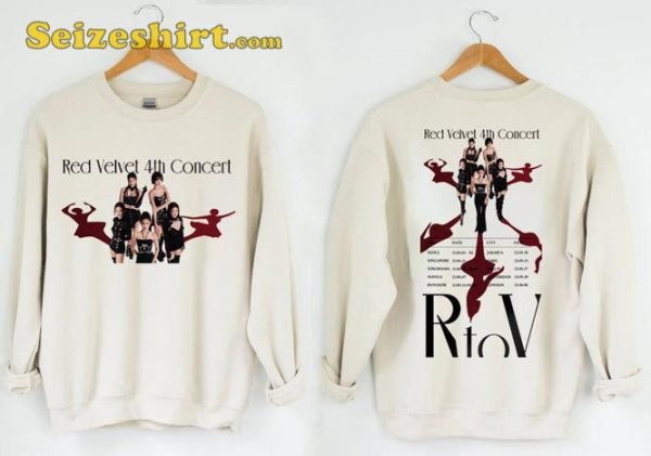 Red Velvet 4th Concert R to V 2023 World Tour Kpop Shirt