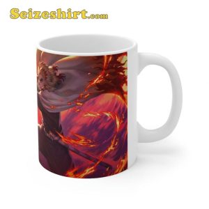 Rengoku Kyojuro Kimetsu No Yaiba Flame Breathing Coffee Mug3