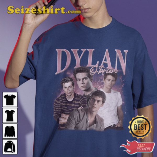 Retro Dylan Rhodes O Brien American Actor Tee Shirt