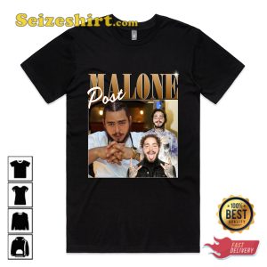 Retro Post Malone Rockstar Rapper Gift For Posty Gang Fan Tee Shirt