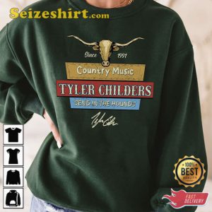 Retro Tyler Childers Send In The Hound Tour Merch Shirt 3