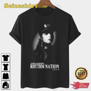 Rhythm Nation 1814 Best Janet Jackson Albums T-Shirt Gift For Fan